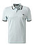 Polo-Shirt, Baumwoll-Piqué, eisblau - eisblau-dunkelgrün-schwarz