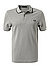 Polo-Shirt, Baumwoll-Piqué, hellgrau - hellgrau-ecru-schwarz