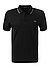 Polo-Shirt, Baumwoll-Piqué, schwarz - schwarz-fieldgrün