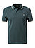 Polo-Shirt, Baumwoll-Piqué, petrol - petrol-ecru