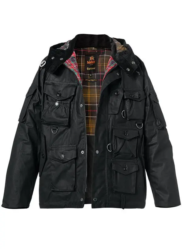 Barbour Jacke Clayton Wax black MWX2219BK11