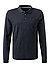 Polo-Shirt, Regular Fit, Baumwoll-Jersey, dunkelblau - nachtblau