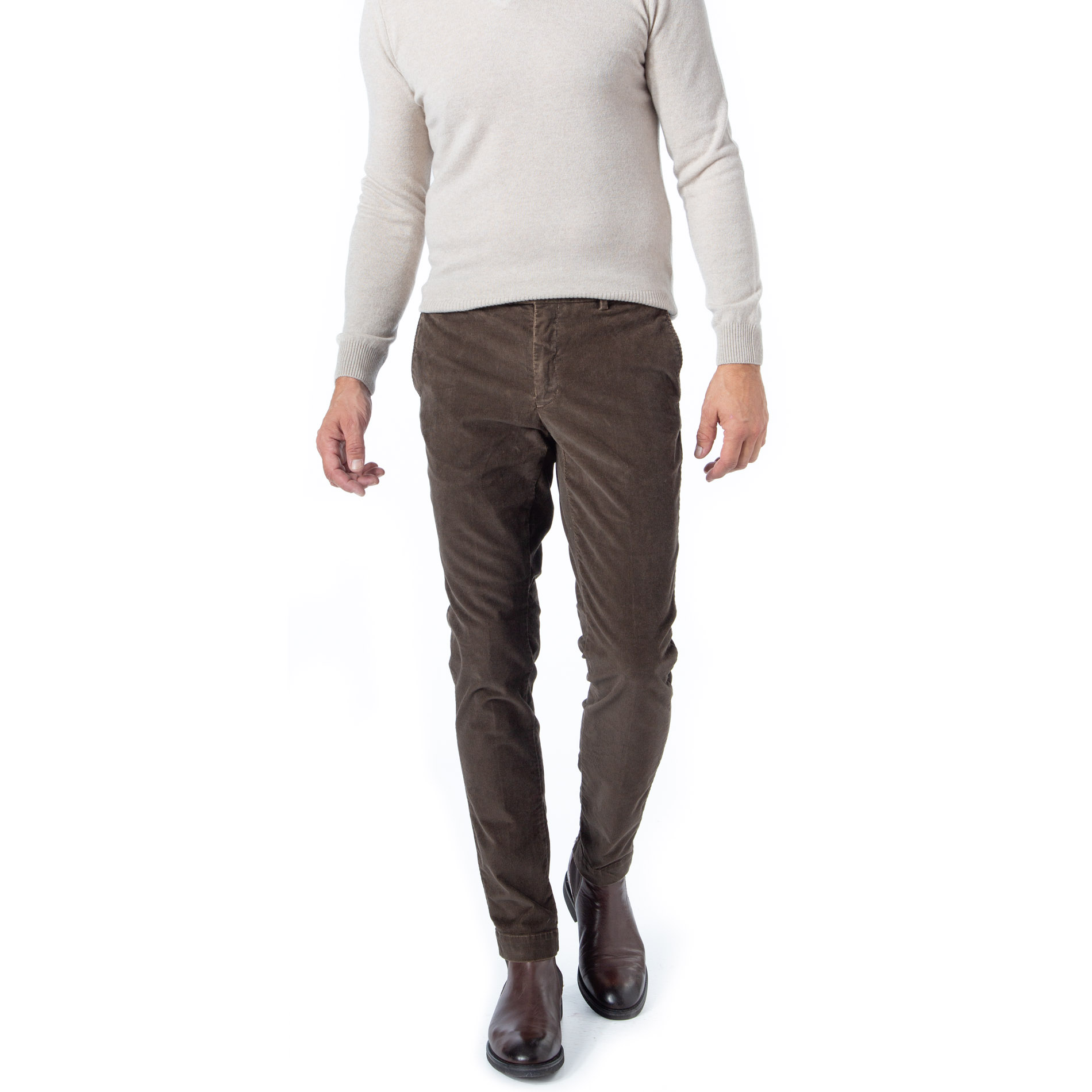 HACKETT Herren Hose braun Cord Slim Fit
