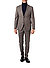 Anzug, Slim Fit, Schurwoll-Strech, braun-grau meliert - braun