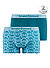 Trunks, Baumwoll-Stretch, hellblau-petrol - hellblau-petrol