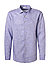 Hemd, Fitted Body, Reines Leinen, mittelblau meliert - mittelblau