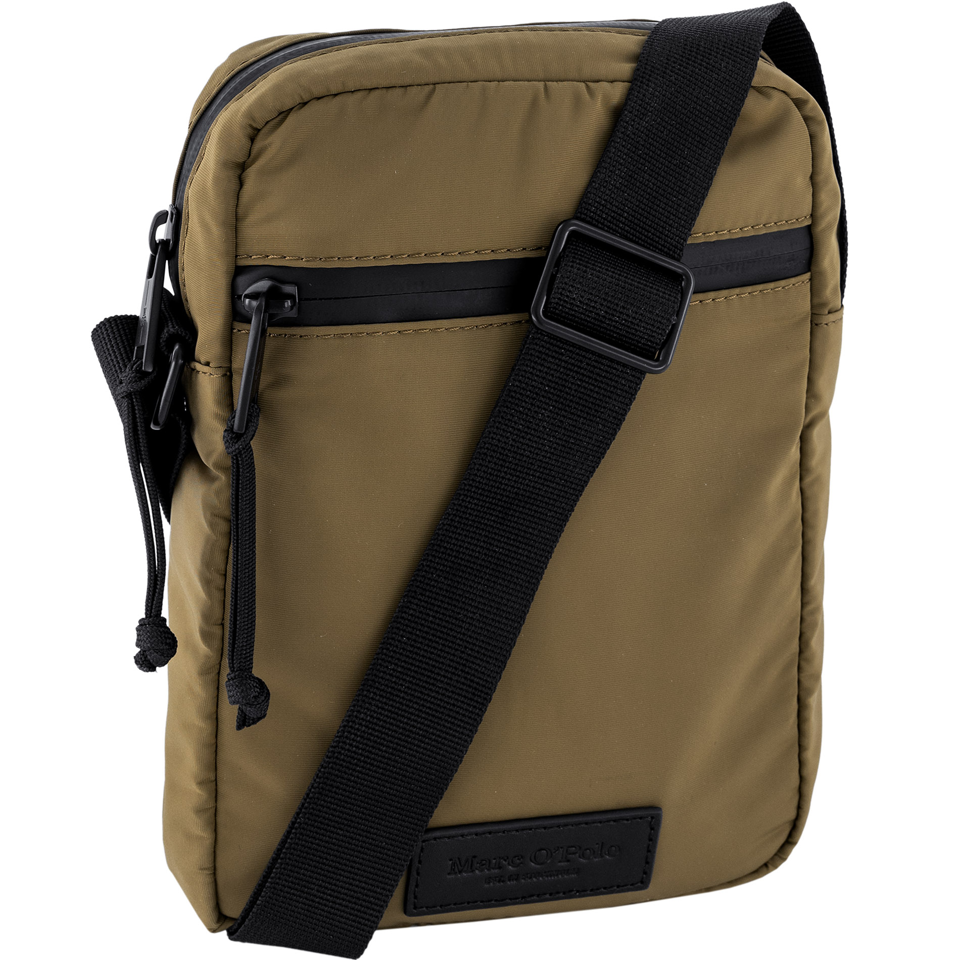 Marc O'Polo Herren Umhängetasche Braun Mikrofaser/Nylon