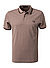 Polo-Shirt, Baumwoll-Piqué, altrosa - dunkelrosa-schwarz