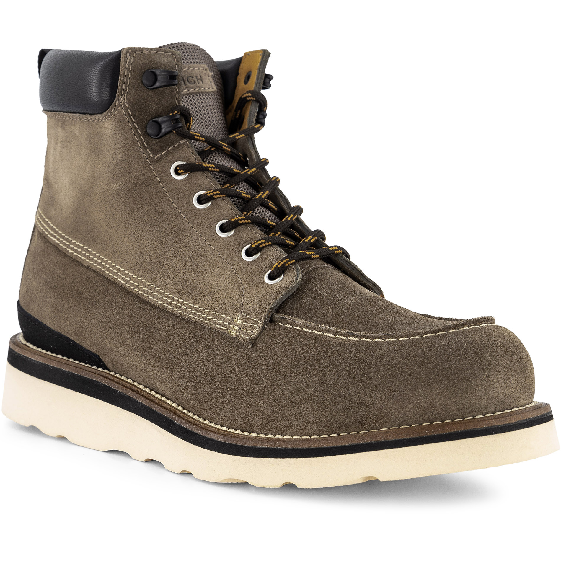 WOOLRICH Herren Schnürboots grau Veloursleder