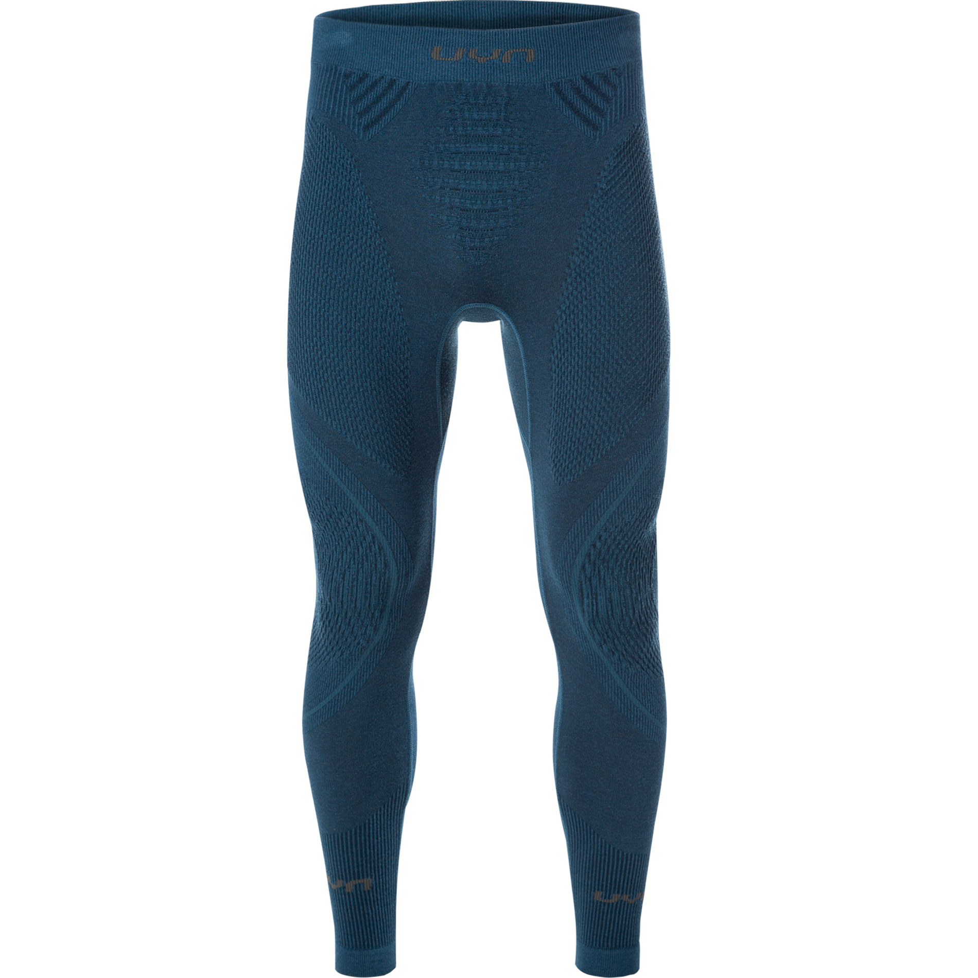 UYN Herren Lange Unterhose blau Mikrofaser unifarben