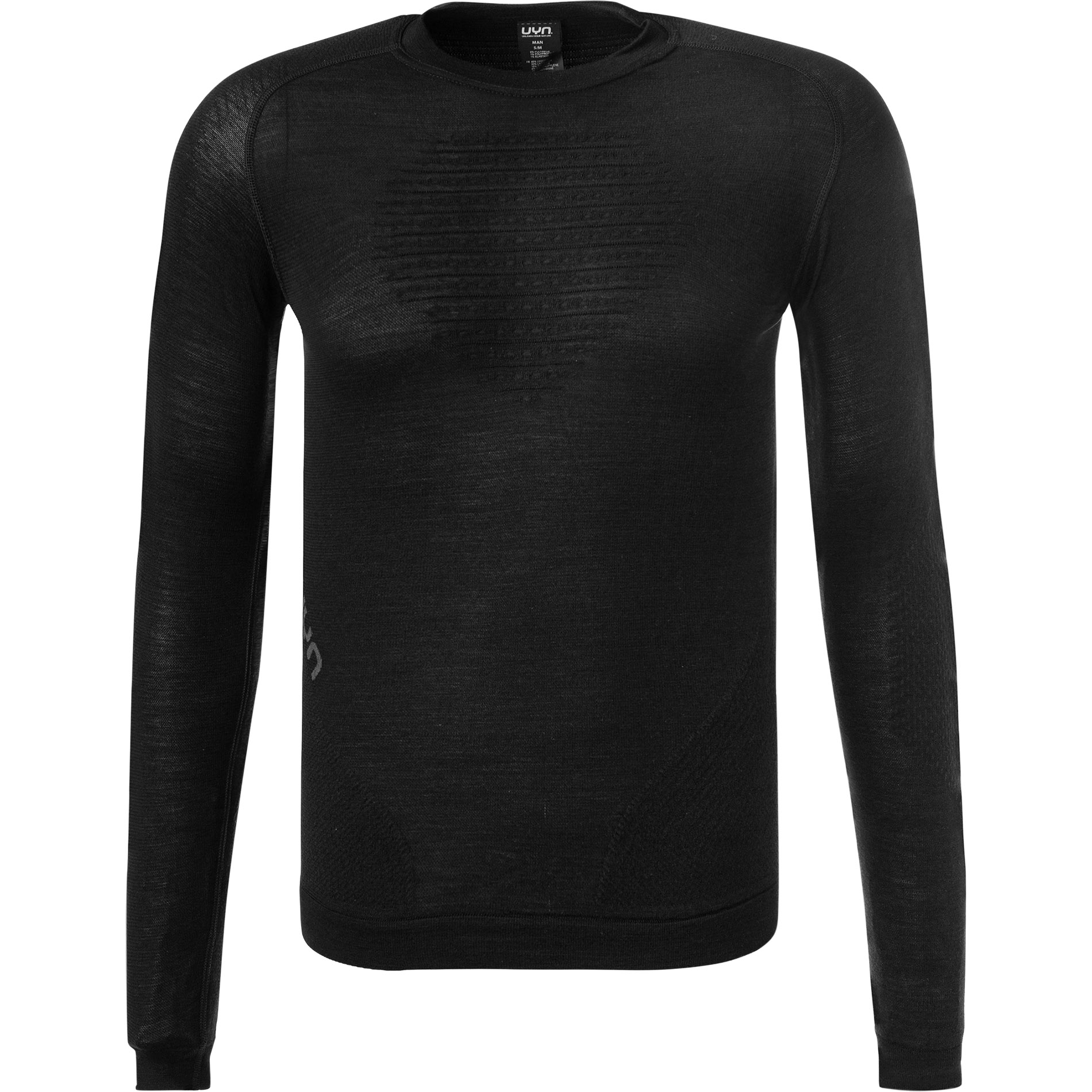 UYN Herren Funktionsshirt schwarz Mikrofaser unifarben