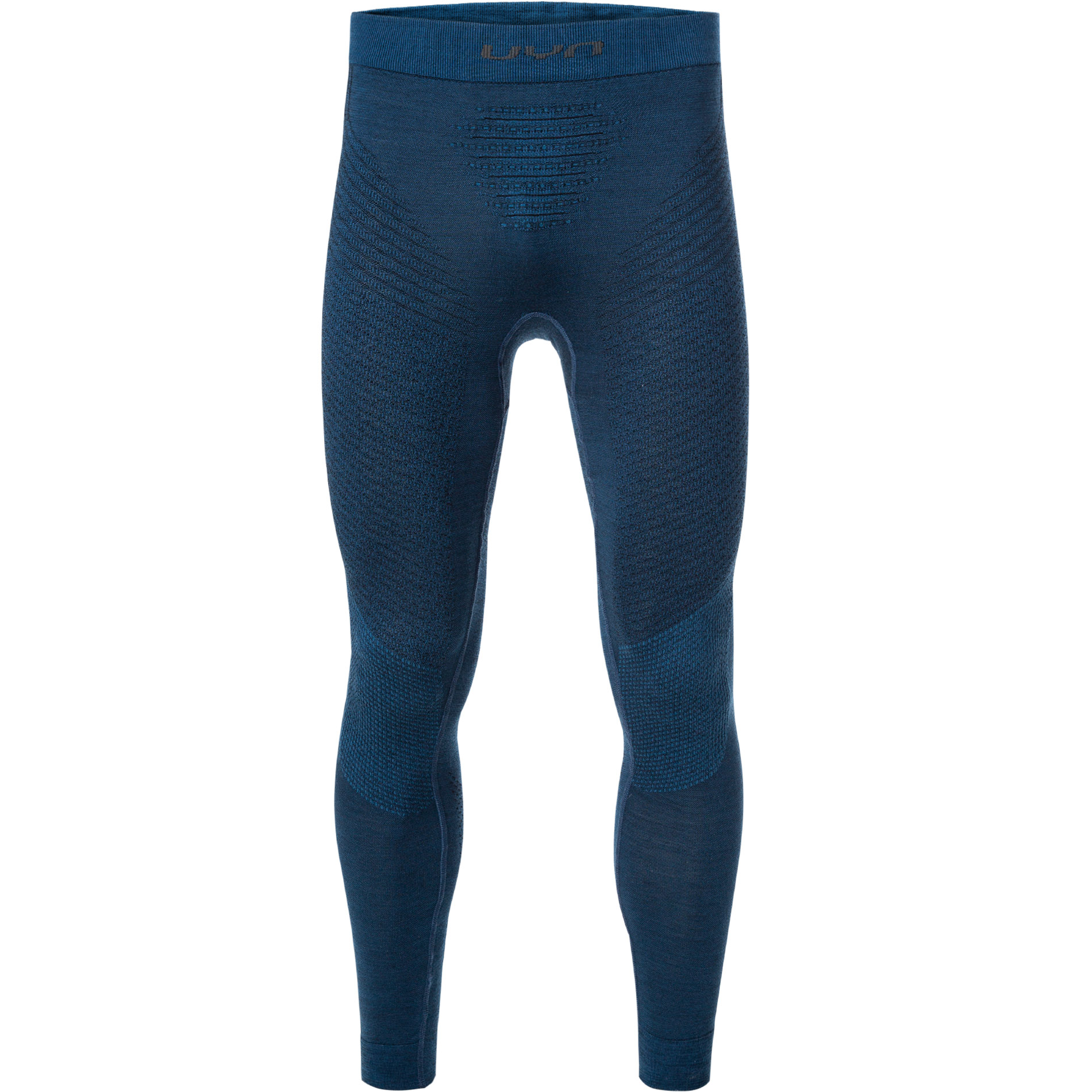 UYN Herren Lange Unterhose blau Mikrofaser unifarben