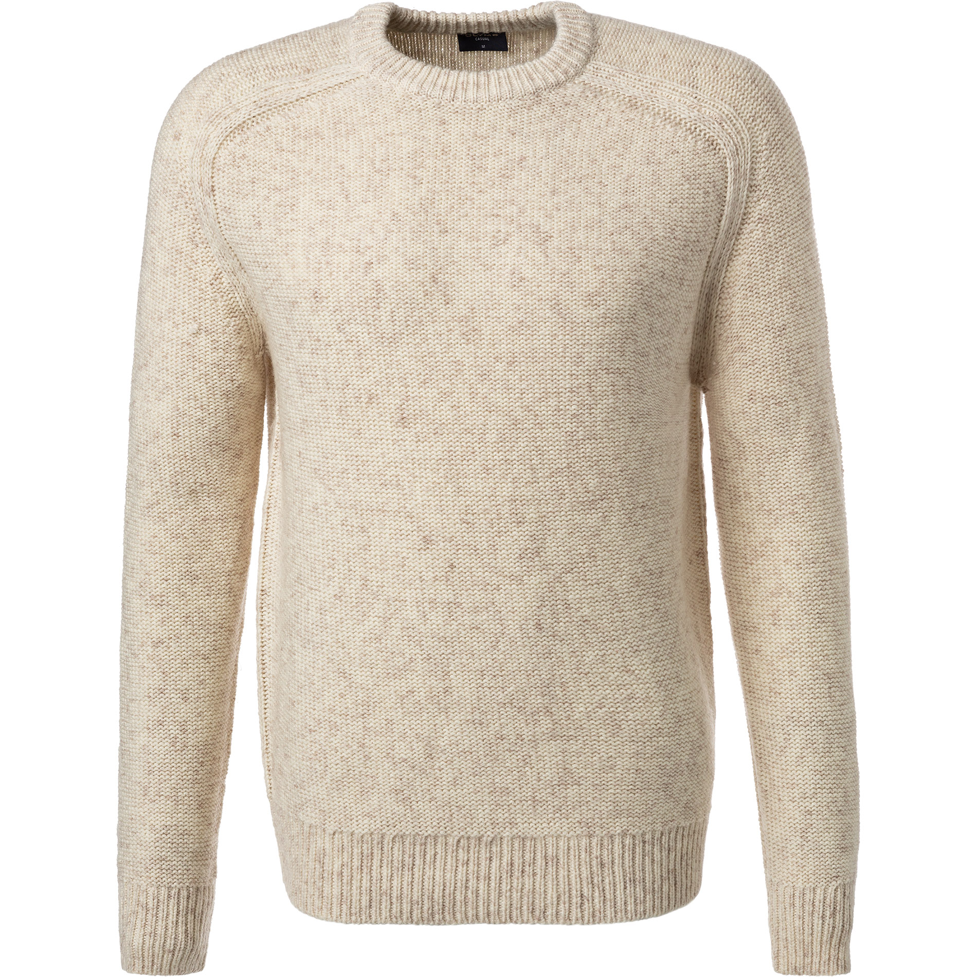 OLYMP Herren Pullover beige unifarben
