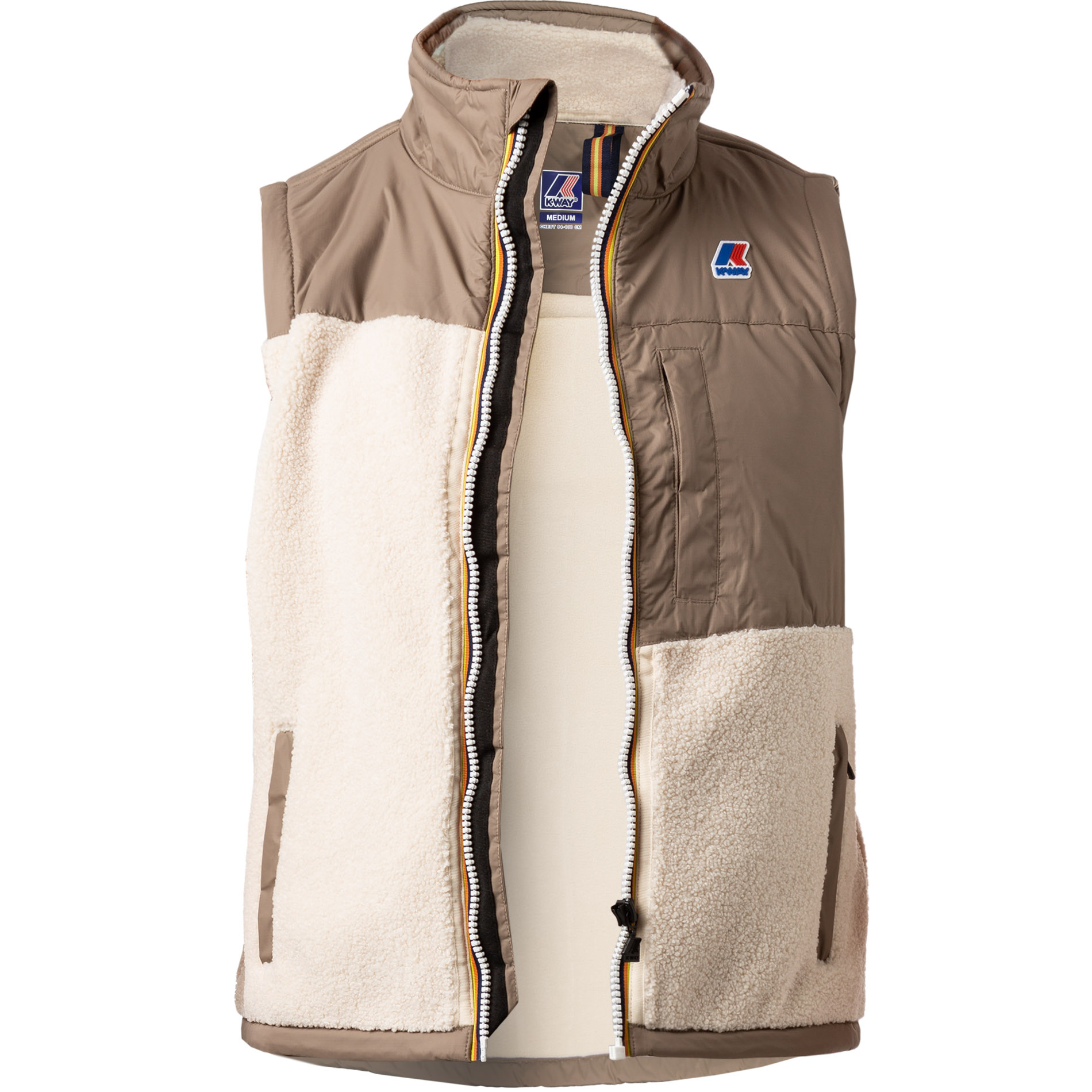 K-WAY Herren Weste beige Fleece
