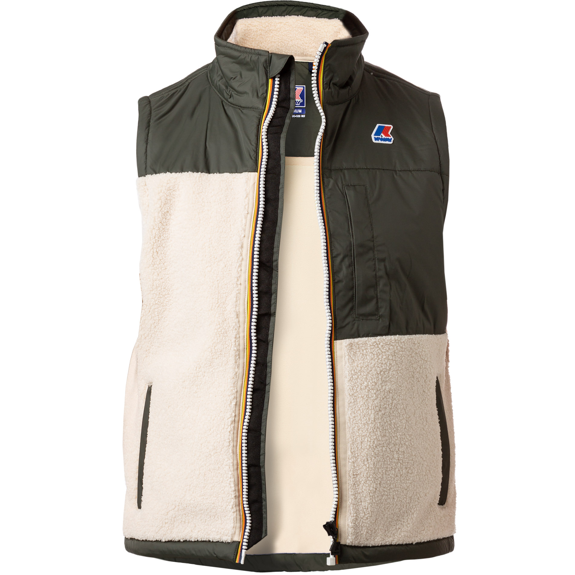 K-WAY Herren Weste grün Fleece