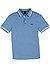 Polo-Shirt, Regular Fit, Baumwoll-Piqué, mittelblau - pastellblau