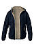 Wendejacke, Fleece, blau - blau