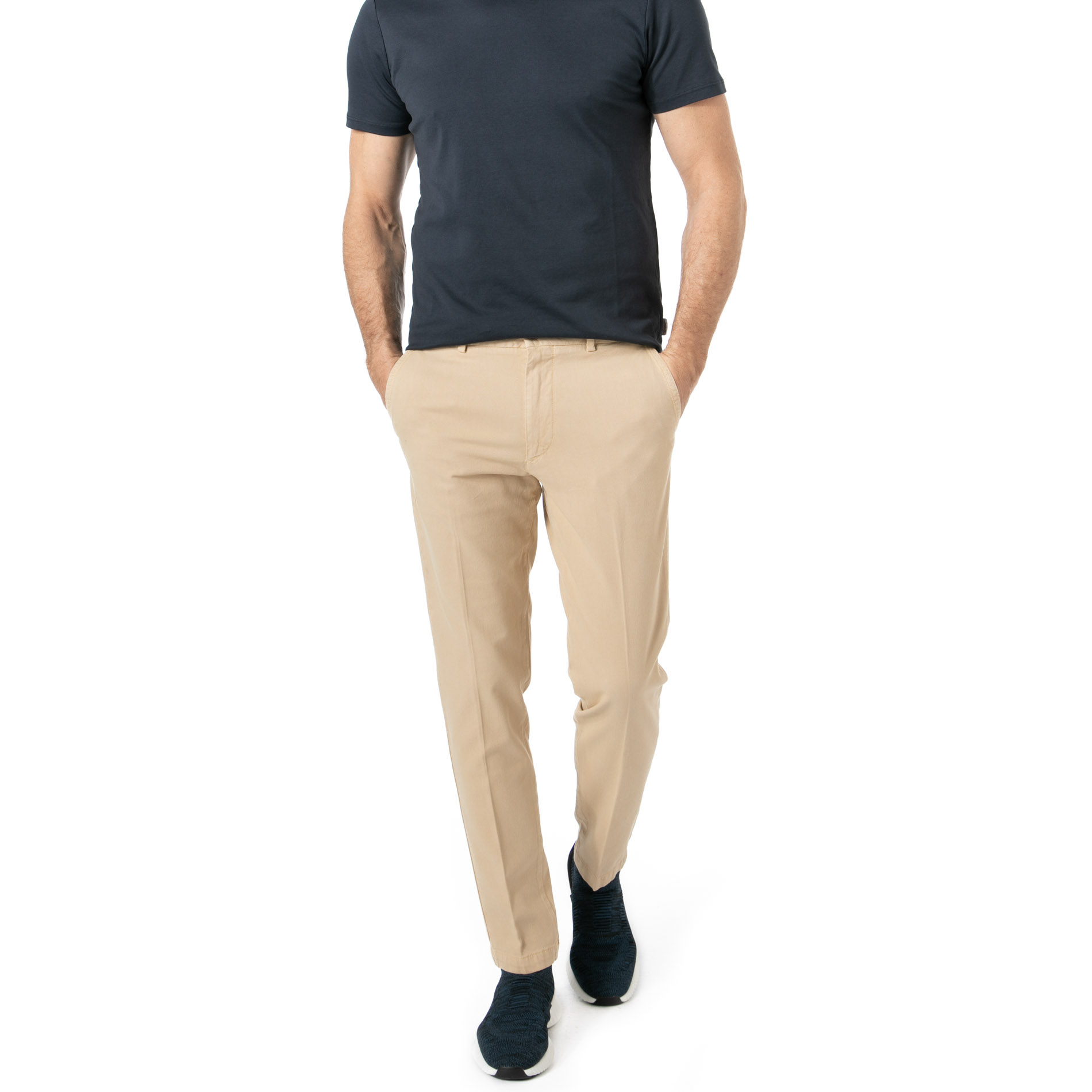 BOSS Black Herren Hose beige Slim Fit