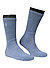 Socken, Baumwolle, blau - blau