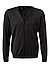 Cardigan, Merinowolle, anthrazit - anthrazit