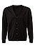 Cardigan, Merinowolle, schwarz - schwarz