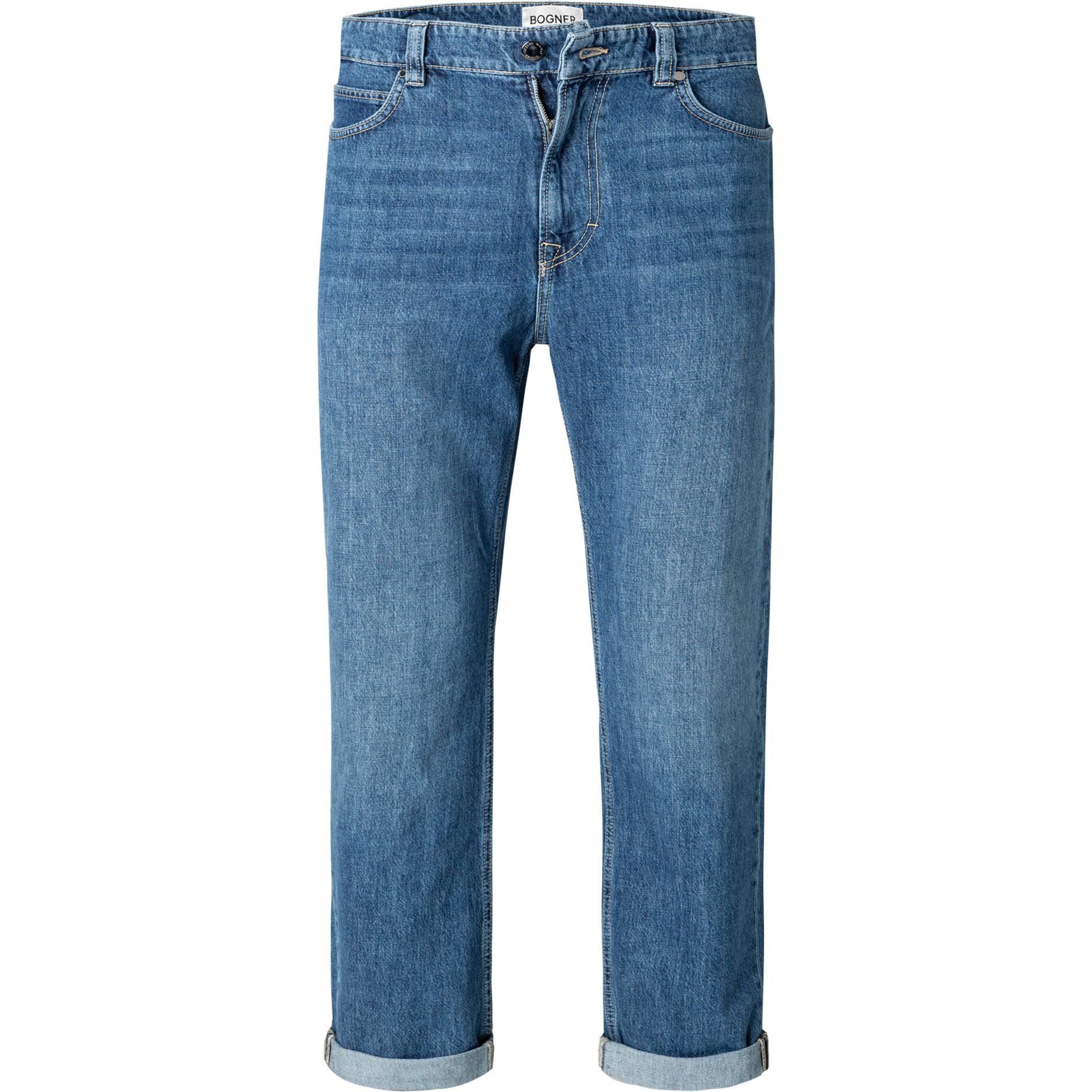 BOGNER Herren Jeans blau Baumwolle