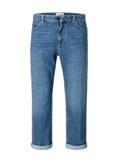 Jeans, Tapered Fit, Baumwolle, blau