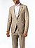 Sakko, Slim Fit, Baumwoll-Leinen, sand meliert - sand