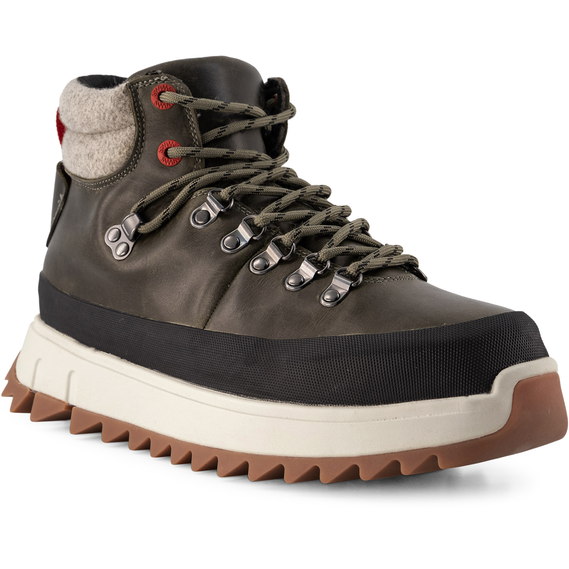 SWIMS Herren Boots grün Glattleder