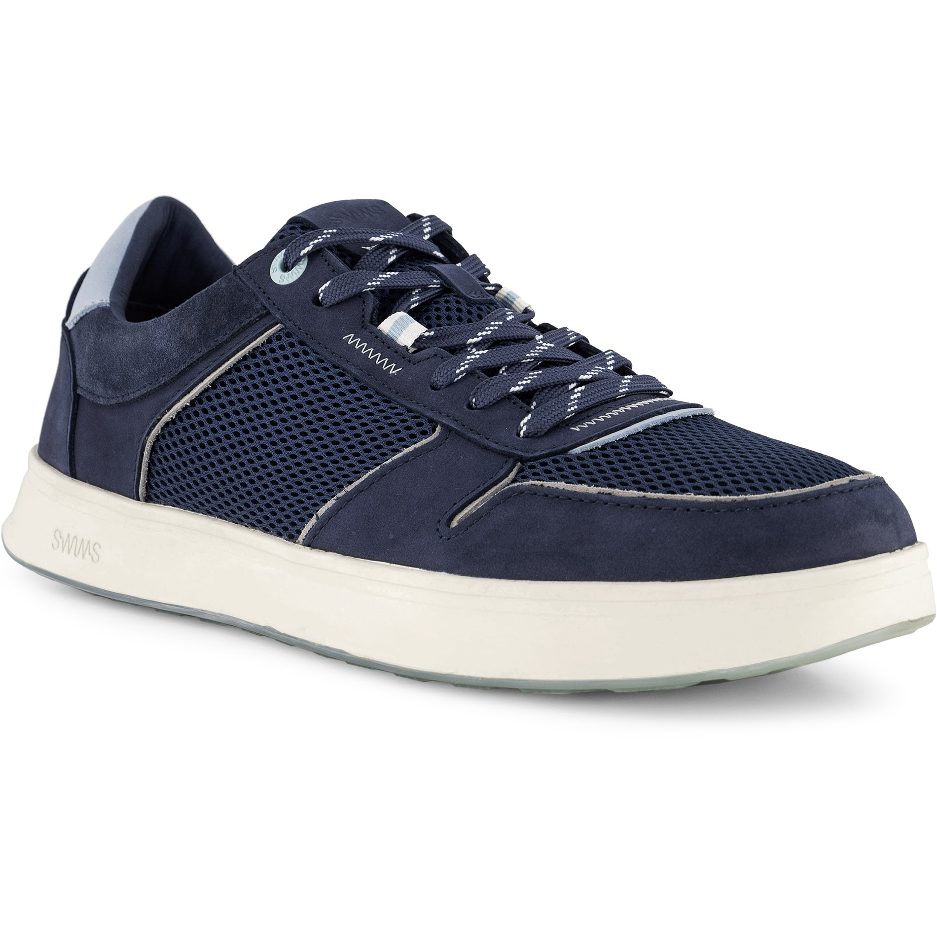 SWIMS Herren Sneaker blau Veloursleder
