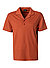Polo-Shirt, Baumwoll-Strick, terracotta - dunkelorange