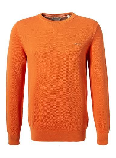 Pullover, Baumwolle, orange