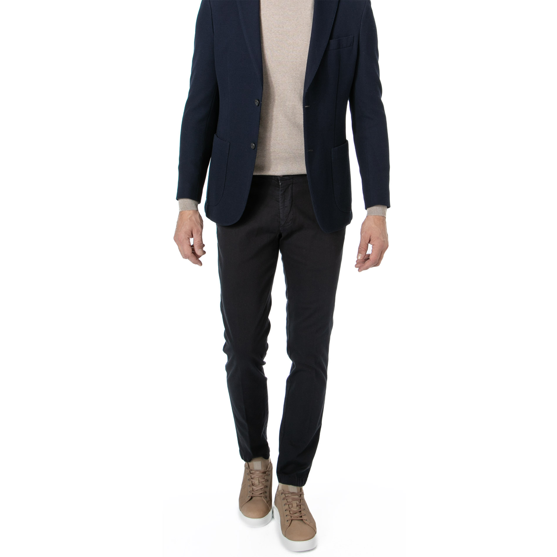 BOGGI MILANO Herren Hose blau Baumwolle