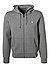 Sweatjacke, Baumwolle, grau - grau