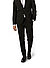 Hose, Slim Fit, Schurwoll-Stretch, schwarz - schwarz