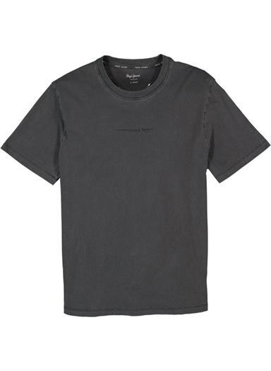 T-Shirt, Regular Fit, Baumwolle, dunkelgrau