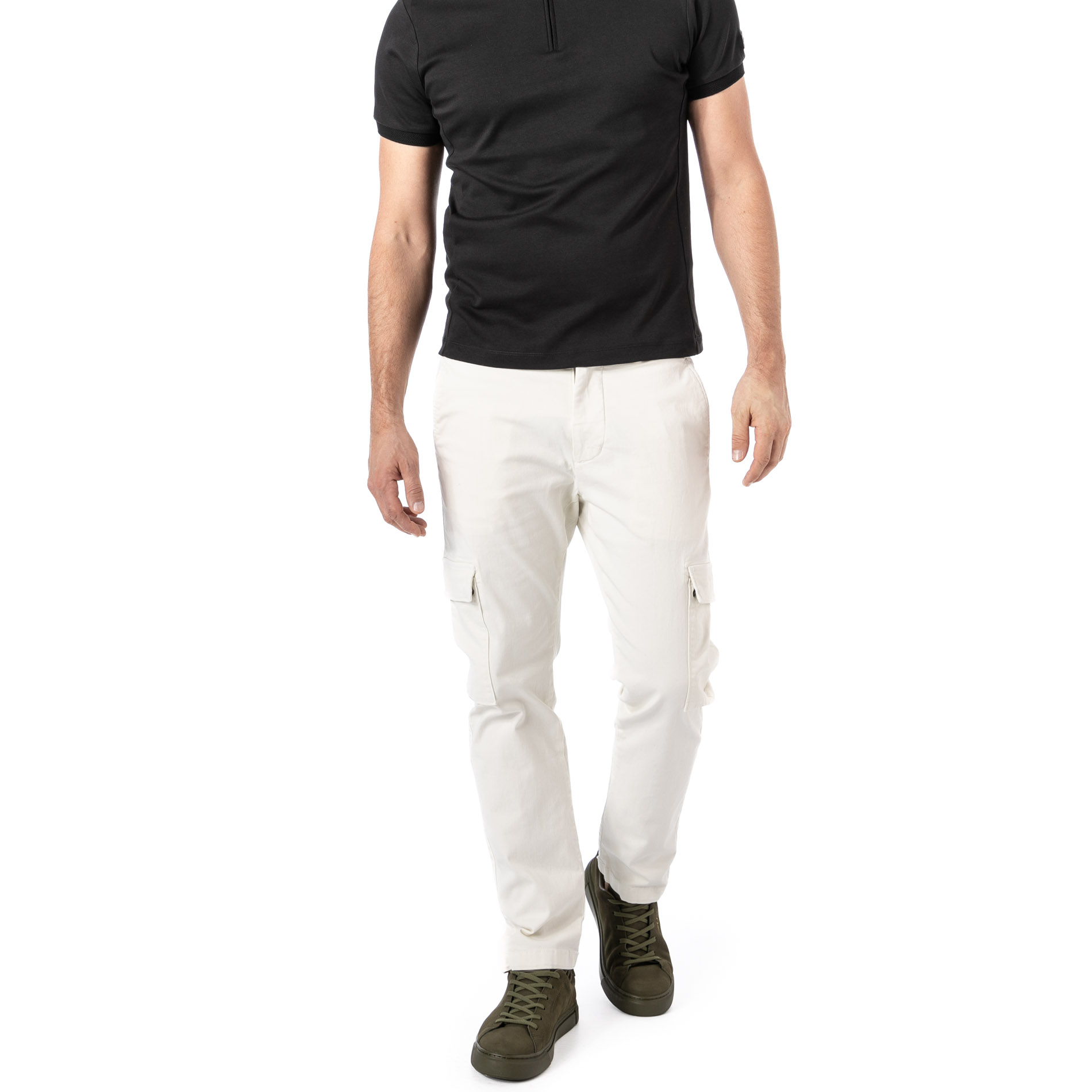 Pepe Jeans Herren Cargohose weiß Slim Fit