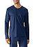 Longsleeve Baumwolle, dunkelblau - dunkelblau