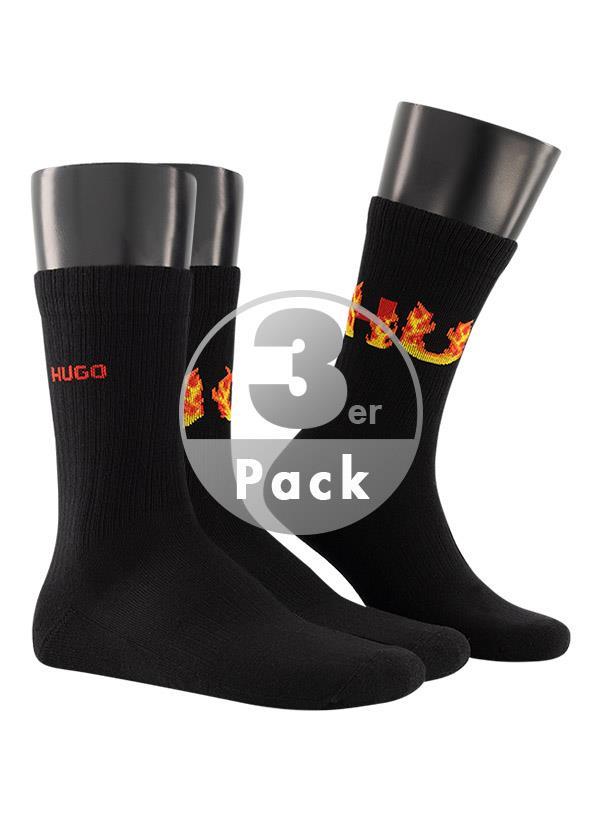 HUGO Socken Rib Flames 3er Pack 50510808/001