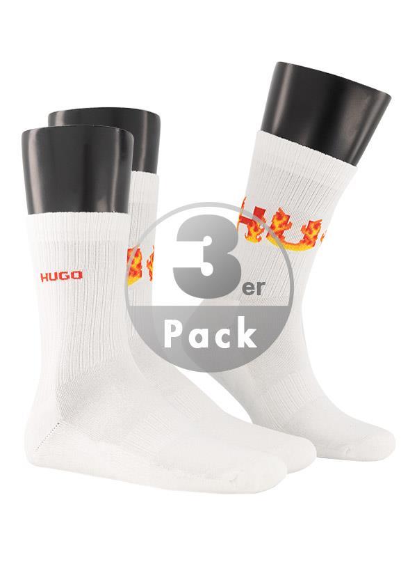 HUGO Socken Rib Flames 3er Pack 50510808/100 Image 0