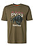 T-Shirt, Baumwolle, khaki - khaki