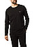 Longsleeve, Bio Baumwolle, schwarz - schwarz