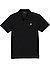 Polo-Shirt, Baumwoll-Piqué, schwarz - BLACK