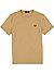 T-Shirt, Baumwolle, beige - beige-schwarz