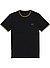 T-Shirt, Baumwolle, schwarz - schwarz-beige