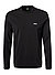 Longsleeve, Baumwolle, schwarz - schwarz