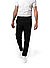 Hose, Regular Fit, Mikrofaser, schwarz - schwarz