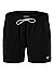 Badeshorts, Mikrofaser, schwarz - schwarz