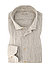 Hemd, Fitted Body, Reines Leinen, natur gestreift - grau