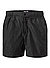 Badeshorts, Mikrofaser, schwarz - schwarz
